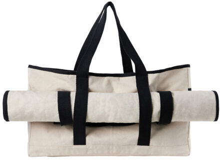 Volonne gerecycled canvas bewust tasje - maat One size Wit