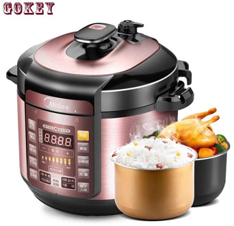 Voltage cooker Double gallbladder 5L Intelligent Household Electric High Voltage Cooker Rice Cooker electric pressure 1674778