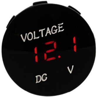 Voltage Current Meter Tester Led Digitale Voltmeter Voltage Meter Universele Voor 12V-24V Dc Auto Boot Motorfiets