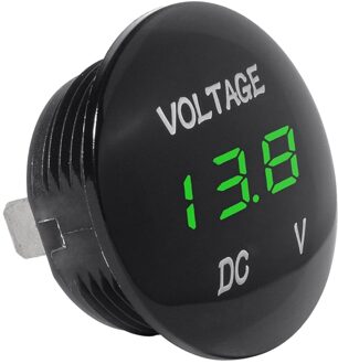 Voltage Meter Universele Voltmeter Digitale Display Waterbestendig LED Groene Kleur voor 12 V-24 V DC Auto Motor auto Truck