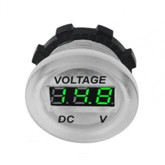 Voltmeter Transparante Digitale Display 12V Stabiele Panel Voltage Meter Voor Auto Auto Vervangende Onderdelen Meters Volt Meter groen
