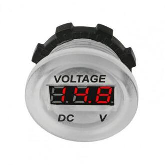 Voltmeter Transparante Digitale Display 12V Stabiele Panel Voltage Meter Voor Auto Rood