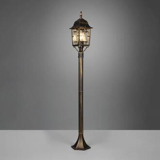 Volturno tuinpadverlichting, roestkleurig, hoogte 100 cm, aluminium roestkleurig antiek, helder