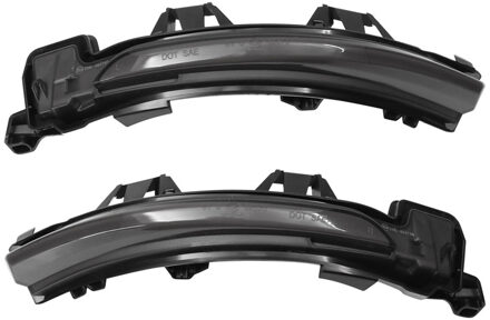 Volvo AutoStyle Set LED Zijspiegel-Knipperlichten passend voor Volvo diverse modellen 2016- - Rookgrijs DLVOL05LS