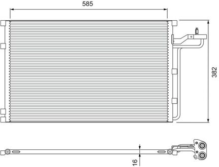 Volvo Condensor, airconditioning 814416