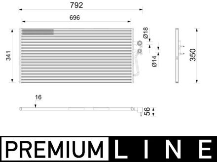 Volvo Condensor, airconditioning AC1202000P