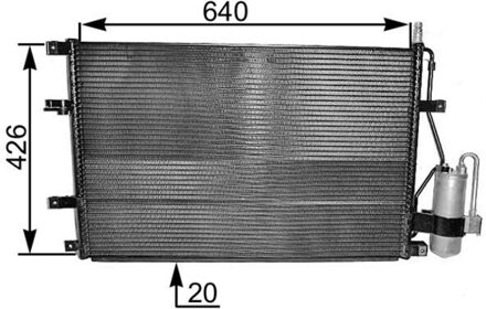 Volvo Condensor, airconditioning AC227000S