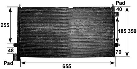 Volvo Condensor, airconditioning AC307000S