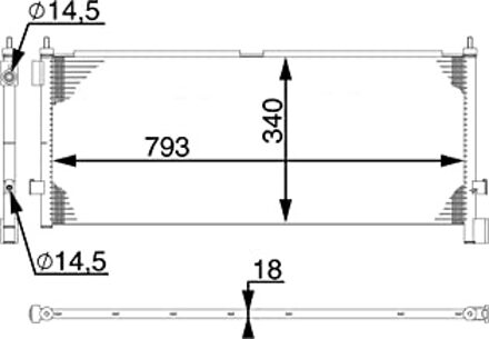 Volvo Condensor, airconditioning AC532000S