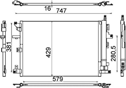 Volvo Condensor, airconditioning AC635000S
