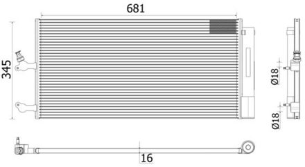 Volvo Condensor, airconditioning AC942000P