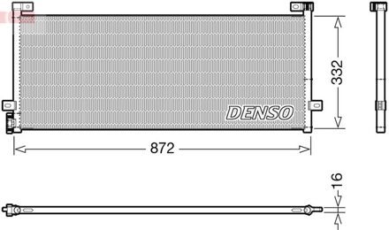 Volvo Condensor, airconditioning DCN99072