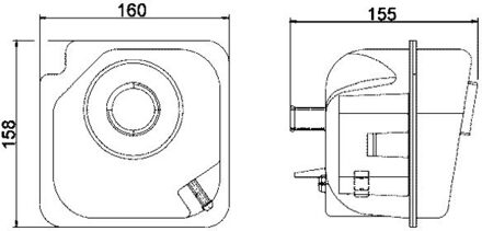 Volvo Expansietank, koelvloeistof CRT28000S