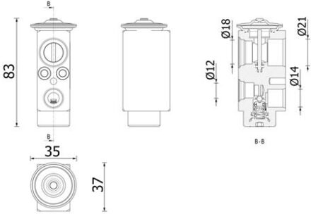 Volvo Expansieventiel, airconditioning AVE206000P