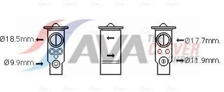 Volvo Expansieventiel, airconditioning VO1171