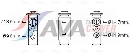 Volvo Expansieventiel, airconditioning VO1172