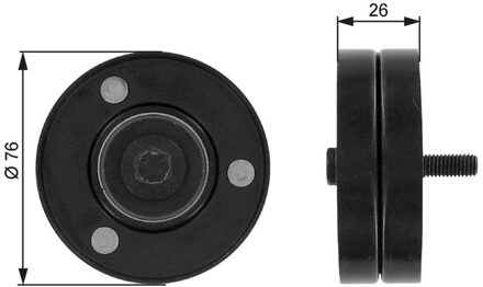 Volvo Geleide rol/omdraairol v-snaren DriveAlign® T36088