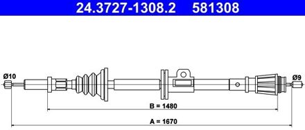 Volvo Handremkabel 24372713082