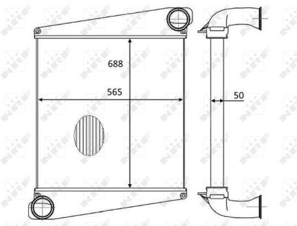 Volvo Intercooler, inlaatluchtkoeler 30557