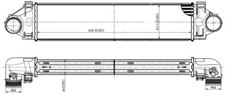 Volvo Intercooler, inlaatluchtkoeler 309064