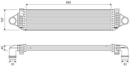 Volvo Intercooler, inlaatluchtkoeler 818689