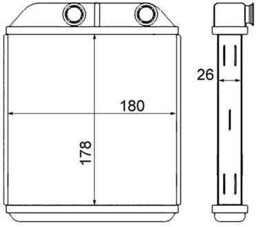 Volvo Kachelradiateur, interieurverwarming AH237000S