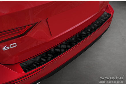 Volvo Matzwart Aluminium Bumper beschermer passend voor Volvo V60 II 2018- incl. Cross Country & R-Des AV240212