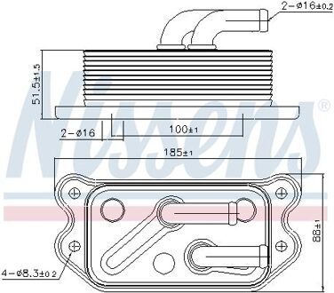Volvo Oliekoeler, motorolie 90716