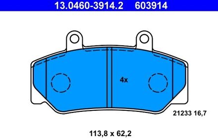 Volvo Remblokken set 13046039142