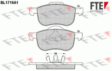 Volvo Remblokken set BL1716A1