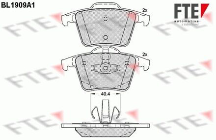 Volvo Remblokken set BL1909A1