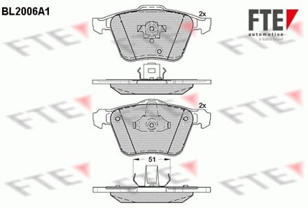 Volvo Remblokken set BL2006A1