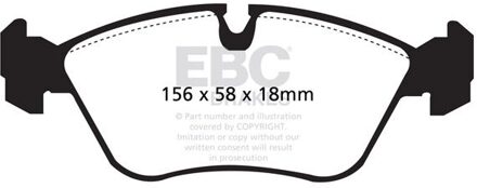 Volvo Remblokkenset EBC Ultimax2 DP880 DP880