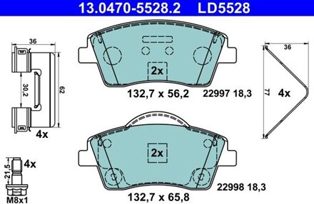 Volvo Remblokkenset, schijfrem 13047055282