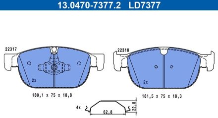 Volvo Remblokkenset, schijfrem 13047073772