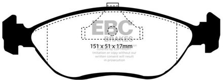 Volvo Remblokkenset, schijfrem DP989