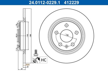Volvo Remschijf 24011202291
