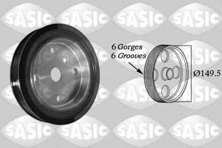 Volvo Riemschijf, krukas 2156074