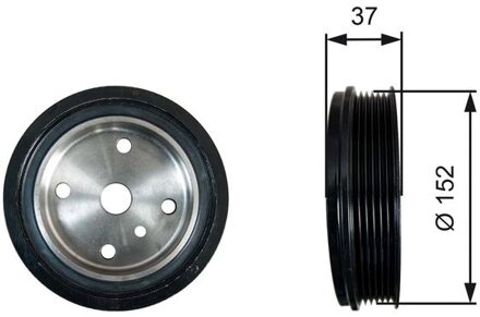 Volvo Riemschijf, krukas DriveAlign® TVD1137