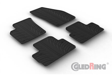 Volvo Rubbermatten passend voor Volvo C30 2006-2013 (T profiel 4-delig + montageclips) GL0397