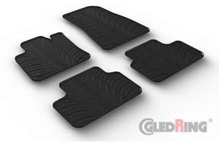 Volvo Rubbermatten passend voor Volvo C40 Recharge 2021- (T-Design 4-delig + montageclips) GL0396