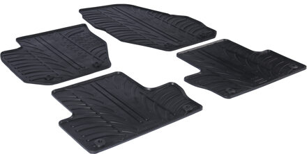Volvo Rubbermatten passend voor Volvo XC60 2008-2016 (T profiel 4-delig + montageclips)
