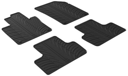 Volvo Rubbermatten passend voor Volvo XC60 2017- (T profiel 4-delig + montageclips)