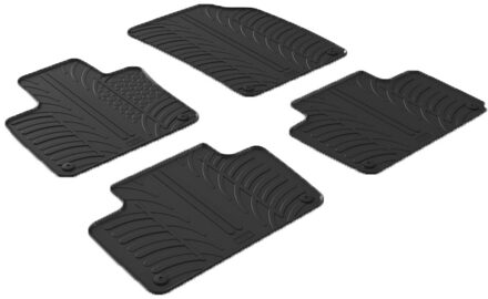 Volvo Rubbermatten passend voor Volvo XC90 3/2015- (T profiel 4-delig + montageclips)