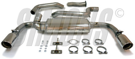 Volvo Simons uitlaat passend voor Volvo V40 T4/T5 2013-2015 T19HJR