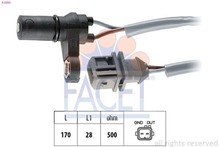 Volvo Toerentalsensor, automatische aandrijving 90392