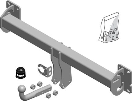 Volvo Vaste trekhaak 605800