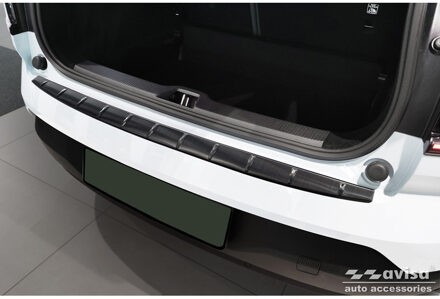 Volvo Zwart RVS Achterbumperprotector passend voor Volvo EX30 2023- 'Ribs' AV245302