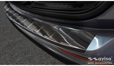 Volvo Zwart RVS Achterbumperprotector passend voor Volvo V60 II... Zwart