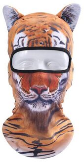 Volwassen Buitensporten Zonnebrandcrème Animal Tiger Print Bib Hoofddeksels Comfortabele Hoge Rijden Hoofddoek